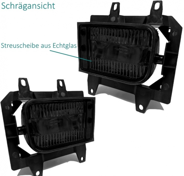 Upgrade Nebelscheinwerfer für BMW 3er E30 Facelift ab 87+ schwarz